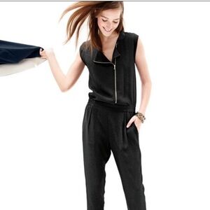 Jcrew Asymmetrical Zip Jumpsuit